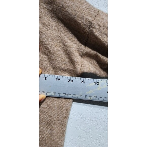 Madewell Women's Crestland Side-Button Tan Turtleneck Tunic Sweater size Small - Picture 8 of 11